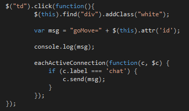 td click javascript code