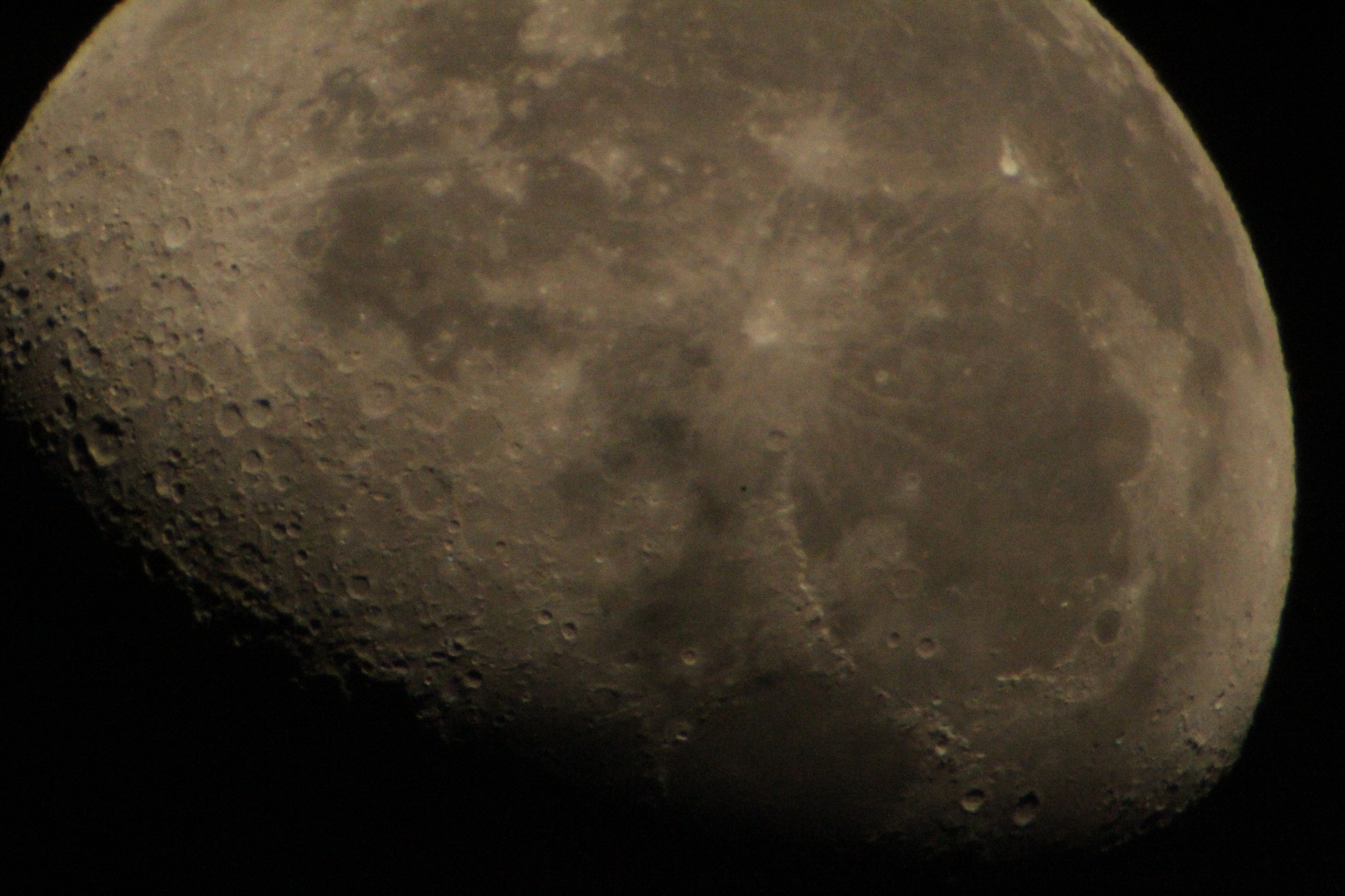 The moon taken through a Barlow lens.